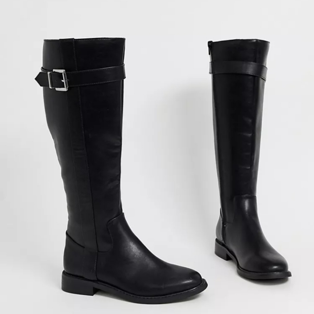 NEW ASOS DESIGN Constance Flat Riding Boots